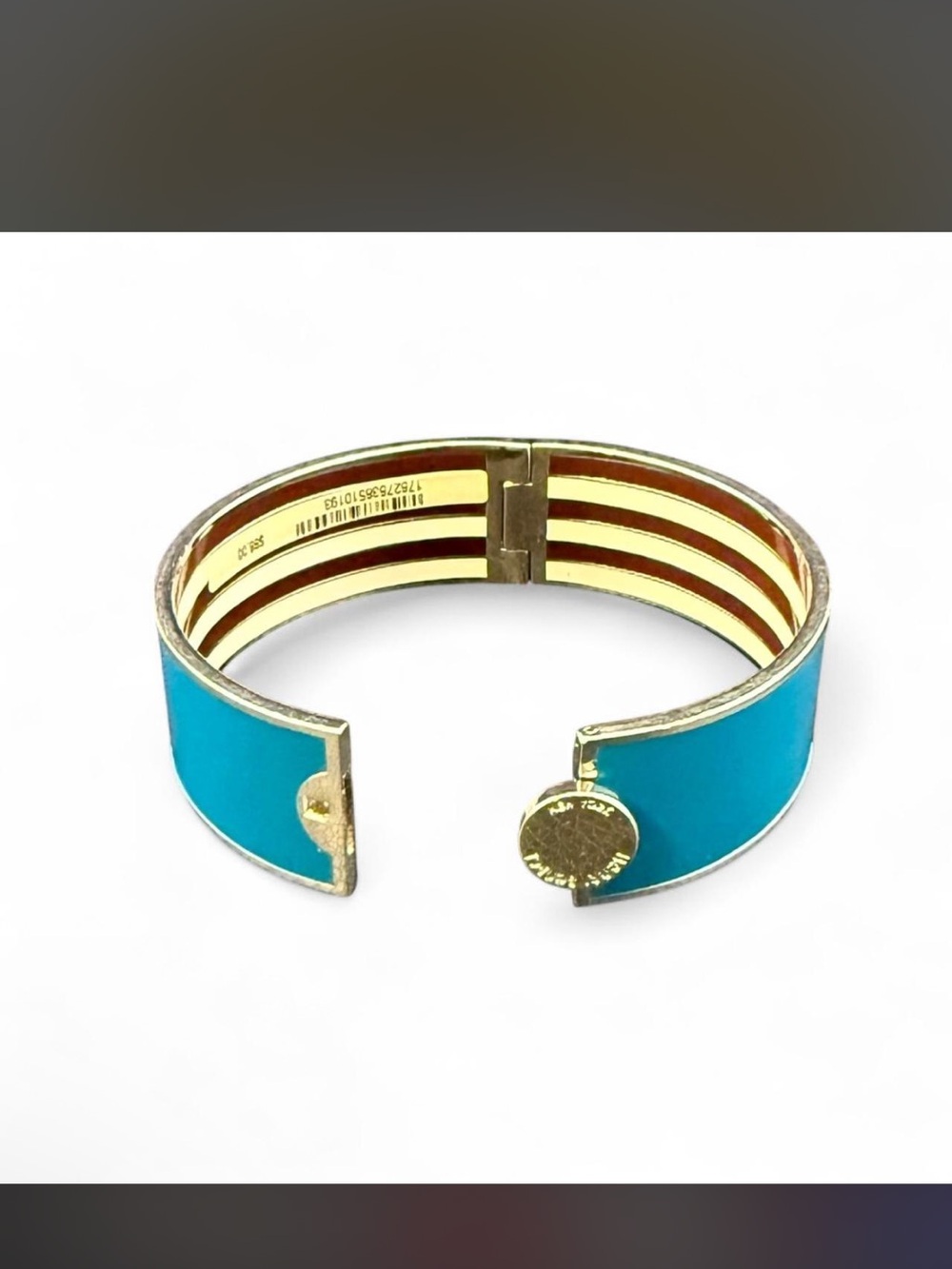 Henri Bendel Turquoise Enamel Cuff Bracelet ✨ - Picture 2 of 8